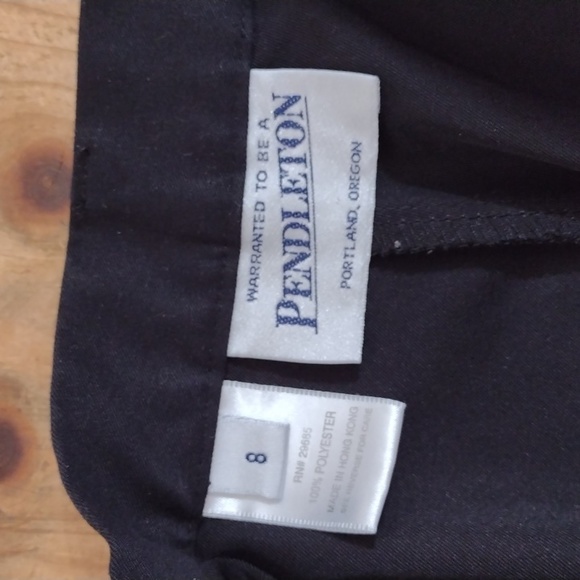Pendleton Vintage Black High Rise Straight Leg Dress Pants Size 8 - Picture 3 of 11